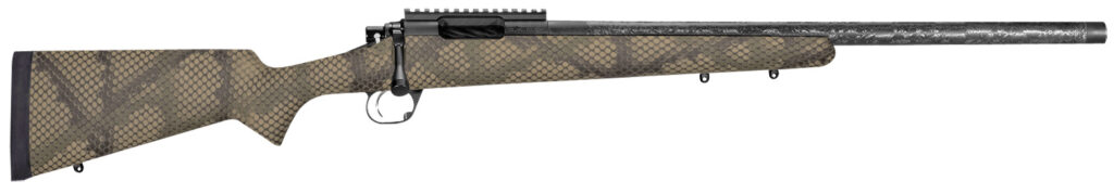 Proof Research 135198 Glacier  Full Size 7mm PRC 4+1 24″ Carbon Fiber Match Grade Threaded Barrel, Black Cerakote Steel Receiver, Picatinny Rail, PROOF Hunter TFDE Carbon Fiber Stock Right Hand