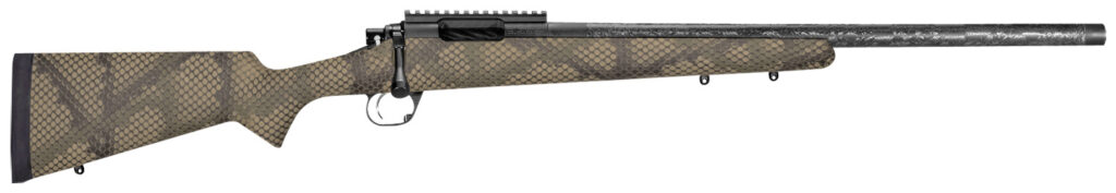 Proof Research 135297 Glacier TI Full Size 7mm PRC 4+1 24″ Carbon Fiber Match Grade Threaded Barrel, Black Cerakote Titanium Receivern w/Picatinny Rail, Fixed PROOF Hunter TFDE Carbon Fiber Stock
