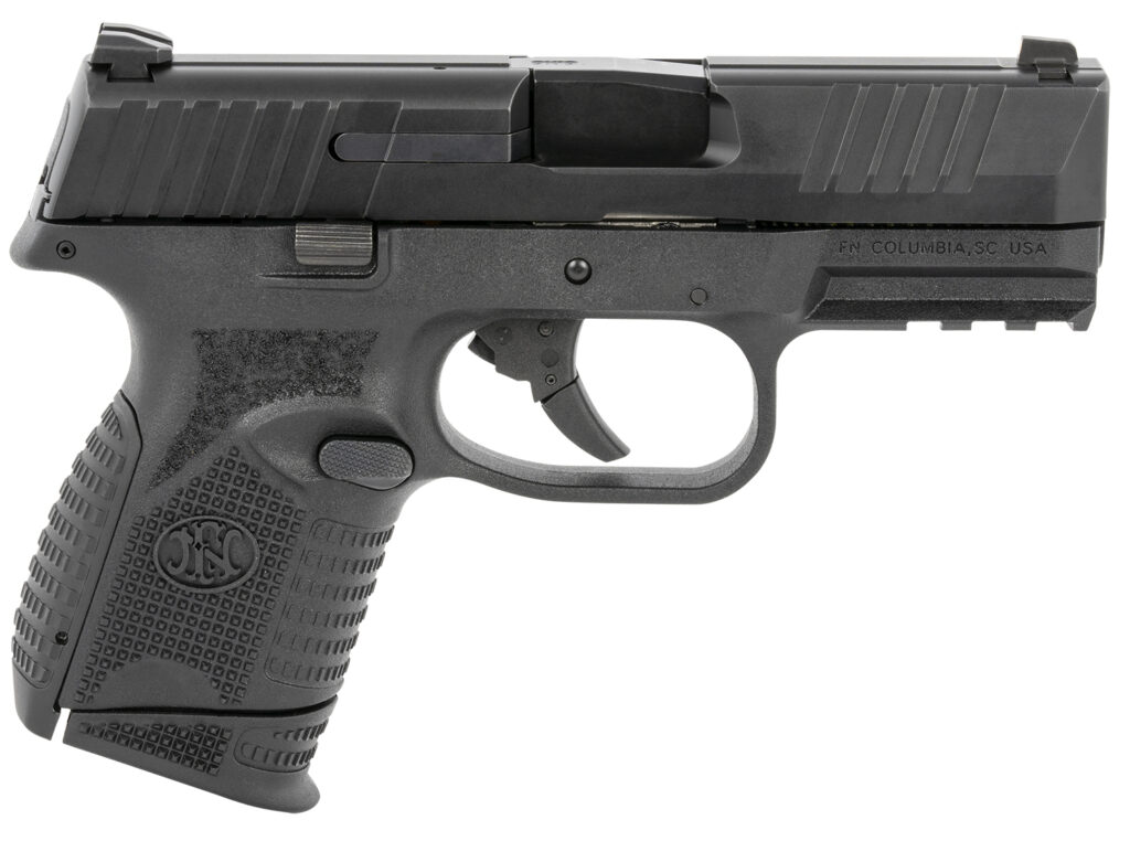 FN 66100816 509C  Steel Frame 9mm Luger 10+1, 3.70″ Black Steel Barrel, Matte Black Serrated Stainless Steel Slide & Polymer Frame w/Picatinny Rail, Black Interchangeable Backstrap Grip, Ambidextrous