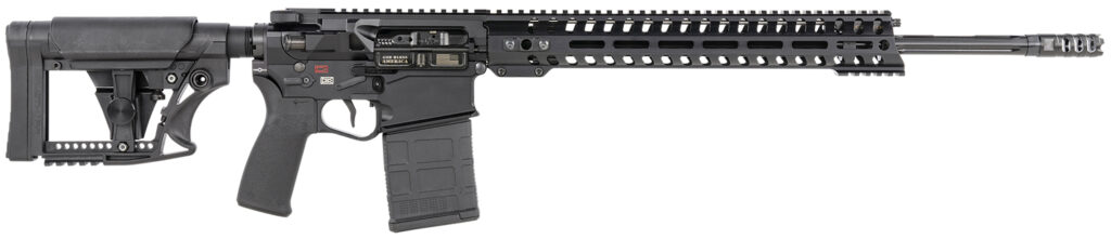 Patriot Ordnance Factory 01566 Revolution Gen4 6.5 Creedmoor 20″ 20+1 Black Hard Coat Anodized Adjustable Magpul PRS Stock