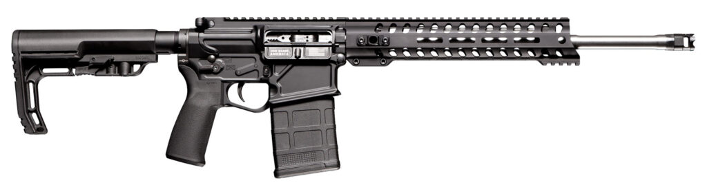 Patriot Ordnance Factory 01662 Rogue Direct Impingement 7.62x51mm NATO 20+1 16.50″ Stainless Steel Barrel, Black Anodized Receiver, 11″ Renegade Handguard, Synthetic 6 Position MFT Minimalist Stock