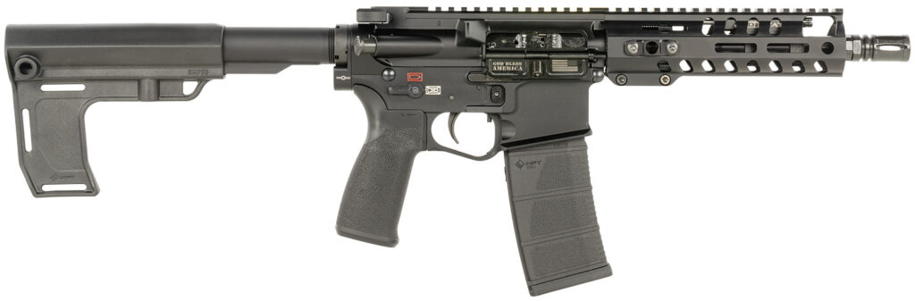 Patriot Ordnance Factory 2170 Renegade +  300 Blackout 30+1 8″ Black Nitride Threaded Barrel, M-LOK Handguard, Black Anodized Aluminum Receiver w/Picatinny Rail