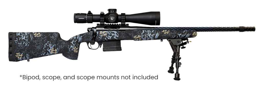 Horizon Firearms RF017S221814T19 Vandal Prime 22 Creedmoor 18″ Black Spiral Fluted Threaded Barrel, Drilled & Tapped Receiver, Textured Iota EKO Carbon Fiber Stock