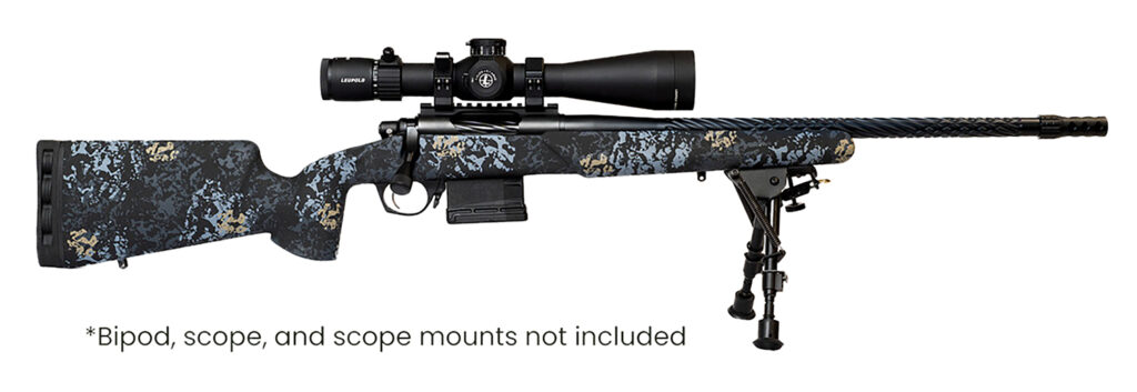 Iota Outdoors RF017S112214T19 Vandal Prime 6.5 Creedmoor 22″ Black Spiral Fluted Threaded Barrel, Drilled & Tapped Receiver, Textured Iota EKO Carbon Fiber Stock