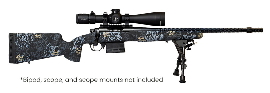 Horizon Firearms RF017S392214T19 Vandal Prime 7MM PRC 22″ Black Spiral Fluted Threaded Barrel, Drilled & Tapped Receiver, Textured Iota EKO Carbon Fiber Stock