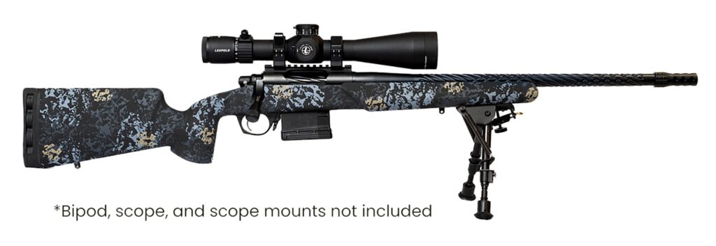 Horizon Firearms HRF-VNP-300W-22R-P Vandal Prime 300 Win 22″ Black Spiral Fluted Threaded Barrel, Black Receiver w/Picatinny Rail, Textured Iota EKO Carbon Fiber Stock
