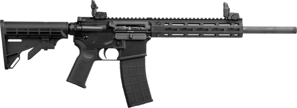Tippmann Arms A101220 M4 LTE MSR 22 LR 25+1 16″ Black Parkerized Threaded Barrel, Matte Black Aluminum Receiver w/Picatinny Rail, M-LOK Handguard, Black Adj CAR15 Polymer Stock, Black Gen2 Grip, Right