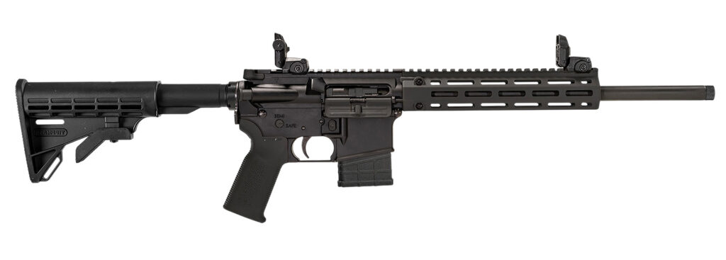 Tippmann Arms A101333 M4-22 LTE 22 LR 10+1 16″ Black Parkerized Threaded Barrel, Matte Black Aluminum Receiver w/Picatinny Rail, M-LOK Handguard, Composite Forend, Black Polymer Stock Black Gen2 Grip,