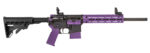 Tippmann Arms A101335 M4-22 LTE 22 LR 10+1 16" Black Parkerized Threaded Barrel, Matte Black Aluminum Receiver w/Picatinny Rail, Purple M-LOK Handguard. Composite Forend. Black Polymer Stock. Purple G