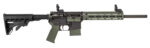 Tippmann Arms A101338 M4-22 LTE 22 LR 10+1 16" Black Parkerized Threaded Barrel, Matte Black Aluminum Receiver w/Picatinny Rail, OD Green M-LOK Handguard, Composite Forend, Black Polymer Stock, OD Gre