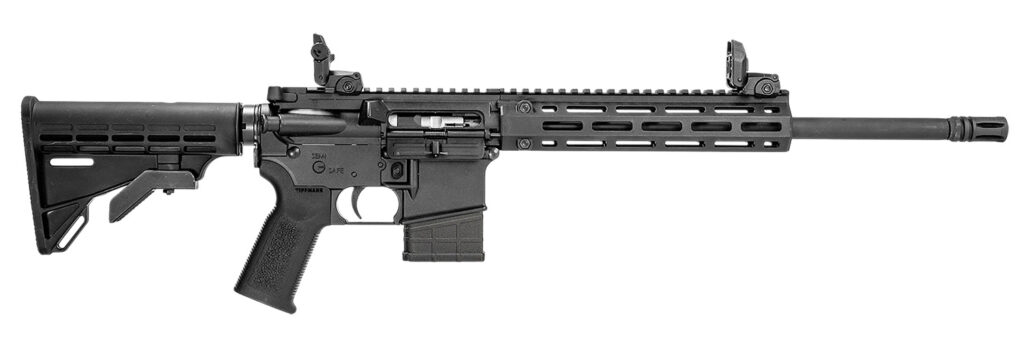 Tippmann Arms A101339 M4-22 Pro  22 LR 10+1 16″ Black Parkerized Threaded Barrel, Matte Black Aluminum Receiver w/Picatinny Rail, M-LOK Handguard, Composite Forend, Black CAR15 Polymer Stock, Black Ge
