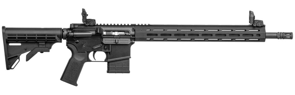 Tippmann Arms A101365 M4-22 Elite 22 WMR 10+1 18″ Black Parkerized Threaded Barrel, Matte Black Aluminum Receiver w/Picatinny Rail, M-LOK Handguard, Black Adj CAR15 Polymer Stock, Black Gen2 Grip, Rig