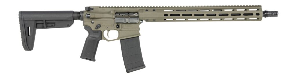 Cobalt Kinetics CKPROLITE55616CKG Pro Light  223 Rem/5.56 NATO  16″ Black Barrel, CK Green Picatinny Rail Aluminum Receiver, M-LOK Handguard, Black Polymer Stock, Black Polymer Grip