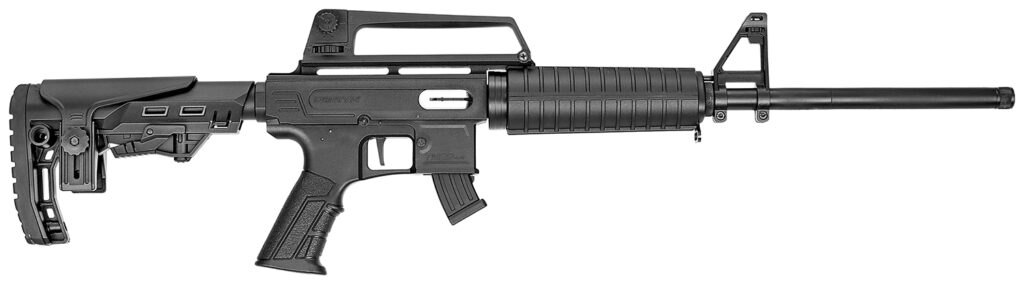 Derya Firearms TM22.FEAT.18 TM22 Feather 22 LR 10+1 18″ Black Threaded Barrel, Black Anodized Aluminum Receiver w/Picatinny Rail, Black Adjustable Polymer Stock, Black Polymer Grip