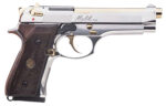 Derya Firearms 15L.MELIK9.NG.TR Melik  9mm Luger 15+1 4.90" Gold TiN Steel Barrel, Black Melonite Serrated Steel Slide,  Black Aluminum Frame, Black Polymer Grip
