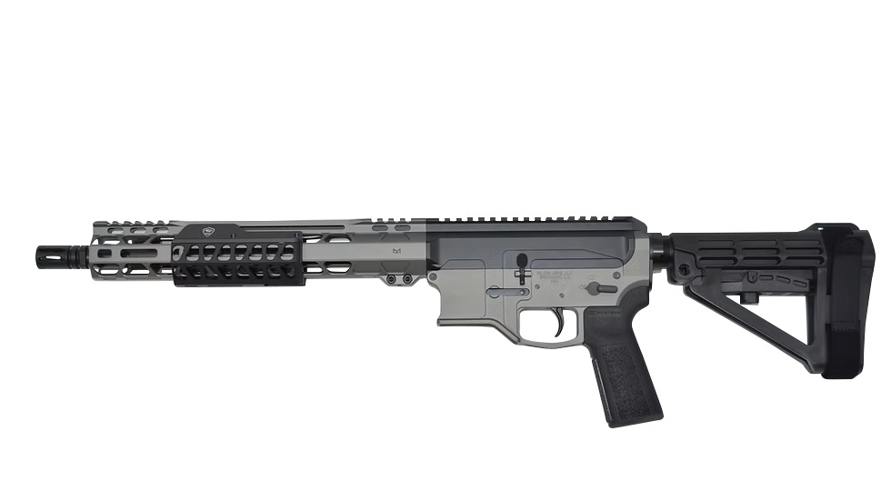 Bilson Arms P8FSSTB20R1 BA-15FCP 338 ARC 10+1 14.50″ Stainless Steel Threaded Barrel, Tactical Gray/Graphite Black Cerakote Aluminum Receiver w/Picatinny Rail, M-LOK Handguard, Black Polymer SBA4 Brac