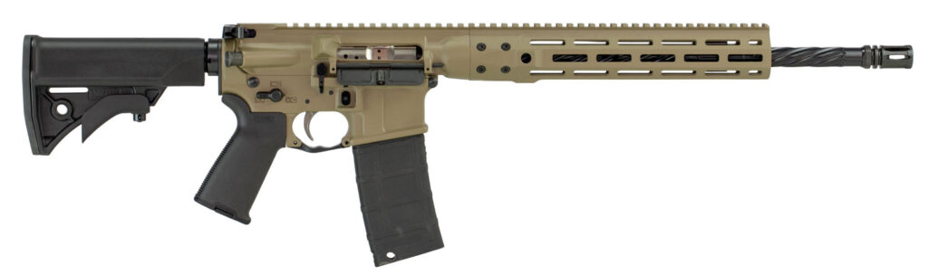 LWRC ICDIR5CK16ML Individual Carbine Direct Impingement 5.56x45mm NATO 30+1 16.10″ Barrel, Exclusive Flat Dark Earth Anodized Receiver, A2 Flash Hider, 6 Position Stock, Magpul MOE Grip, Optics Ready