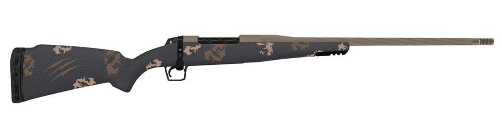 Fierce Firearms TWROG300PRC20BRS Twisted Rogue Mini 300 PRC 20″ Smoked Bronze Cerakote Steel Threaded Barrel, Drilled & Tapped Steel Receiver, LR Negative Comb Sonora Ambush Camo Carbon Fiber Stock
