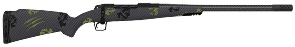 Fierce Firearms TWTROG300WIN24BF Twisted TI Rogue 300 Win 24″ Black Cerakote Steel Threaded Barrel, Drilled & Tapped Titanium Receiver, LR Negative Comb Forest Camo Carbon Fiber Stock