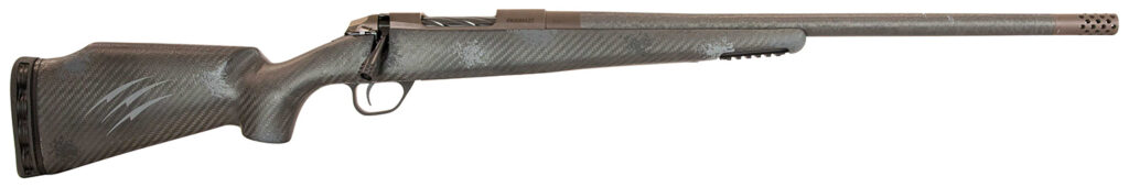 Fierce Firearms FCRG7PRC24TP Carbon Rage  Full Size 7mm PRC 3+1 24″ Black C3 Carbon Fiber Barrel, Tungsten Gray Cerakote Steel Receiver, Phantom Camo Stock, Right Hand