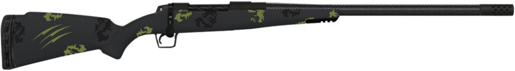 Fierce Firearms ROG300PRC24BF Carbon Rogue  Full Size 300 PRC 3+1 24″ Carbon Fiber Hand Lapped/Match Grade Threaded Barrel, Black Cerakote Steel Receiver, Forest Camo Fierce Rogue Carbon Fiber Stock