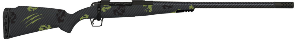 Fierce Firearms TROG308WIN22BF CT Rogue  308 Win 4+1 22″ Carbon Fiber Barrel, Black Cerakote Titanium Rec, Forest Camo Rogue Stock