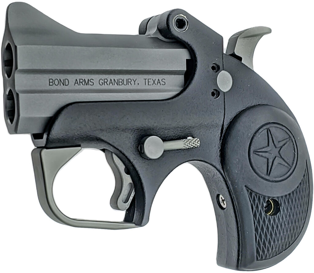 Bond Arms BABU Backup Original 9mm Luger 2rd Shot 2.50″ Bead Blasted/Anti-Glare Textured Black Rubber Grips