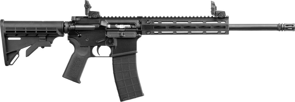 Tippmann Arms A101034 M4 Pro MSR 22 LR 25+1 16″ Black Parkerized Threaded Barrel, Matte Black Aluminum Receiver w/Picatinny Rail, M-LOK Handguard, Black Adj CAR15 Polymer Stock, Black Gen2 Grip, Right
