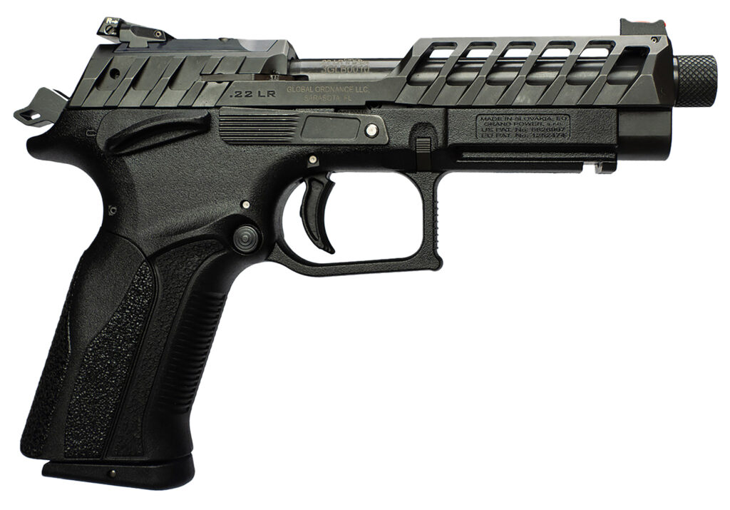 Grand Power 8588005808682 K22 X-Trim Mk23 22 LR 10+1 4.25″ Black Barrel, Black Optic Cut/Serrated Slide, Black Steel Frame w/Beavertail, Interchangeable Backstrap Grip