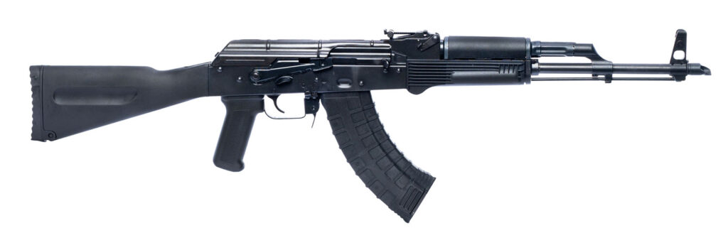 Riley Defense Inc RAK102 RAK  7.62x39mm 30+1 16.25″ 4150 Nitride Barrel, Heat-Treated Mil-Spec Stamped Steel Receiver, Upper & Lower Handguards, Polymer Butt Stock w/Pistol Grip