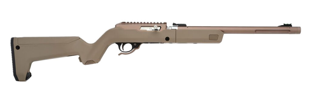 Tactical Solutions ATD2QSBBFDE X-Ring Takedown VR 22 LR 10+1 16.50″ Quicksand Threaded Barrel, Quicksand Scope Rail Receiver, Flat Dark Earth Magpul X-22 Backpacker Synthetic Stock, Ambidextrous