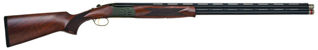 Mossberg 75481 Gold Reserve  Full Size 20 Gauge Break Open 3″ 2rd 30″ Blue Polished Over/Under Vent Rib Barrel, Black Polished Engraved Stainless Steel Receiver, Fixed Black Walnut Stock, Right Hand