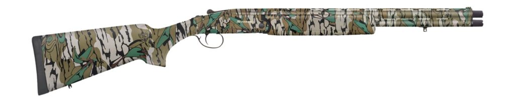 Mossberg  Silver Reserve Eventide 410 Gauge Break Open 3″ 2rd 20″ Overall Mossy Oak Greenleaf Over/Under Vent Rib Barrel, Receiver w/Engraved Logo, Mossy Oak Greenleaf Fixed Synthetic Stock