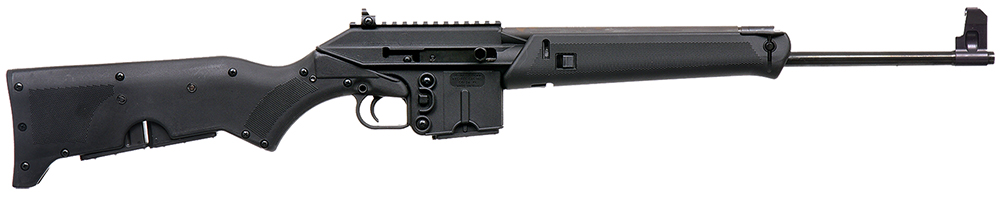 Kel-Tec SU16BLK SU-16 Sport Utility 5.56x45mm NATO Caliber with 18.50″ Barrel, 10+1 Capacity, Black Metal Finish, Black Fixed Storage Compartment Stock Right Hand