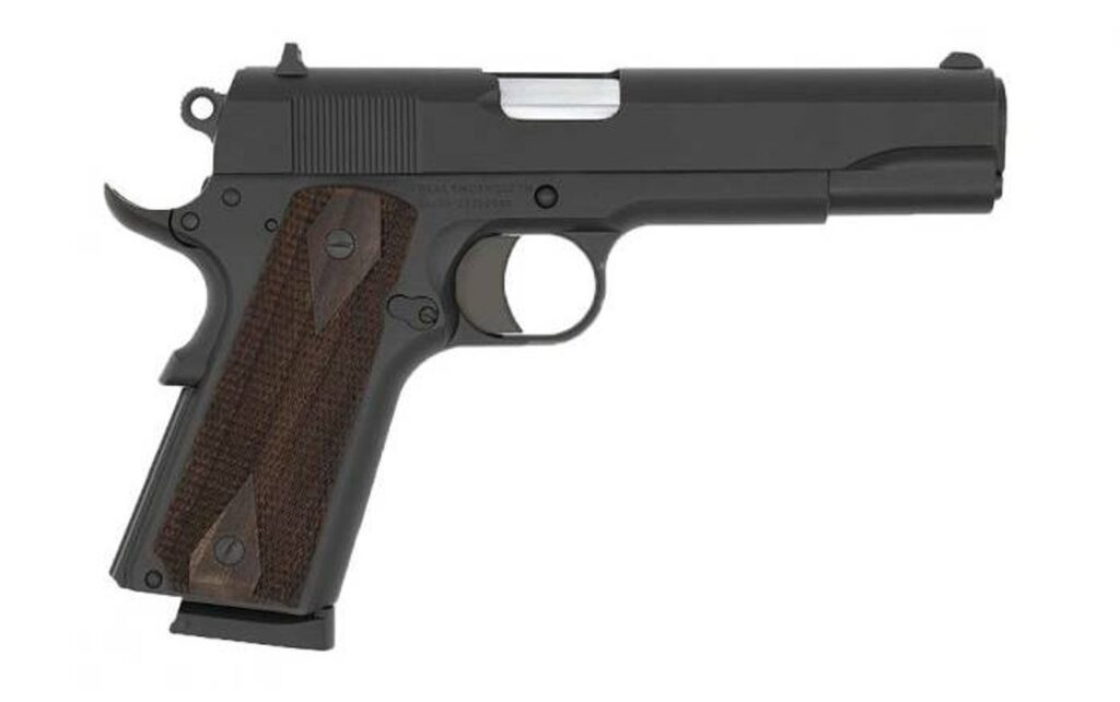 TISAS 1911 STAKEOUT BLK/WD 45ACP 5″