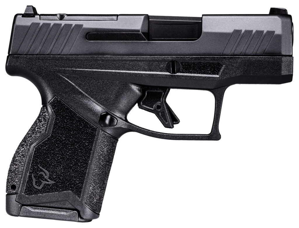 Taurus 1-GX4MP93110 GX4 Toro 9mm Luger 3.06″ 10+1 Black Frame Black Nitride Steel Slide with T.O.R.O Cuts Black Interchangeable Backstrap Grips Right Hand Includes 2 Magazines