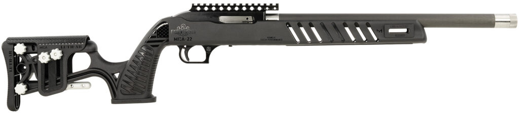 Magnum Research SSL22G Magnum Lite SwitchBolt 22 LR 10+1 16.50″ Black Tensioned w/Threaded Muzzle Barrel, Black Receiver w/Picatinny Rail, Black Luth-AR MCA-22 Stock