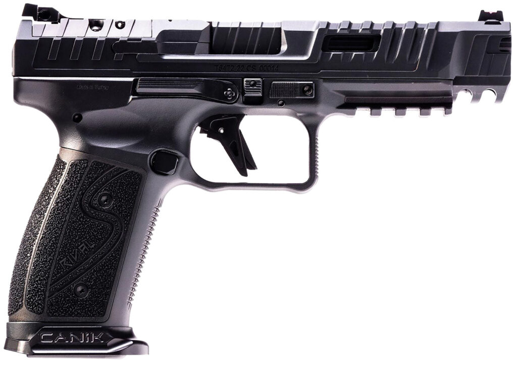 Canik HG7010N SFx Rival-S Full Size Frame 9mm Luger 18+1, 5″ Black Steel Barrel, Dark Side Optic Ready/Serrated w/Ports Steel Slide, Frame w/Picatinny Rail, Ambidextrous