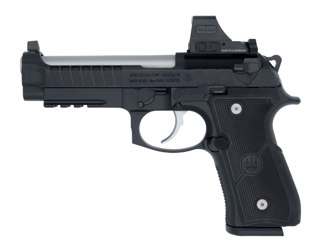 Langdon Tactical Tech 92E2TJRRBS Beretta 92 Elite  Full Size 9mm Luger 18+1 4.70″ Stainless Barrel, Inox Stainless Steel Optic Ready/Serrated Slide, Black Anodized Aluminum Frame w/Picatinny Rail, Tex