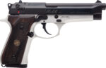 Derya Firearms MELIK9TTTR Melik  9mm Luger 17+1 4.90" Black Melonite Steel Barrel, Black Melonite Serrated Steel Slide, Silver Anodized Aluminum Frame, Dark Walnut Grip