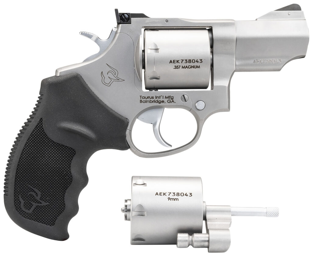 Taurus 2-692029 692  Medium Frame 357 Mag/38 Special +P/9mm 7 Shot 2.50″ Matte Stainless Cylinder/Frame/Barrel Transfer Bar Safety