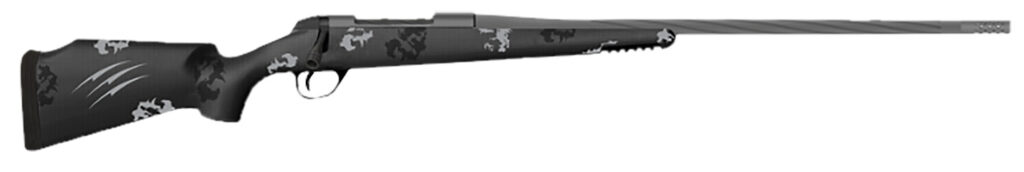 Fierce Firearms TWTROG7PRC22BP Twisted TI Rogue 7mm PRC 22″ Black Cerakote Steel Threaded Barrel, Black Cerakote Drilled & Tapped Titanium Receiver, LR Negative Comb Phantom Camo Carbon Fiber Stock