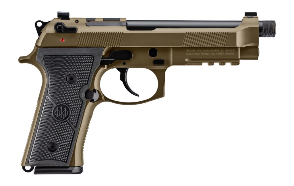 Beretta USA JS92M9A4GBRZ15 M9A4 Overlanding Full Size Frame 9mm Luger 15+1 5.10″ Black Threaded Barrel, Nomad Bronze Cerakote Steel Optic Ready/Serrated Slide, Nomad Bronze Cerakote Aluminum Frame w/B