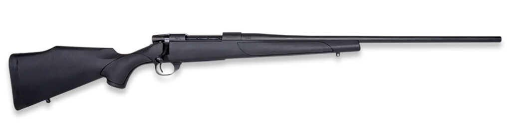 Weatherby VHS308NR0T Vanguard Obsidian 308 Win 5+1 20″ Blued Heavy Threaded Barrel, Blued Drilled & Tapped Steel Receiver, Monte Carlo Black Polymer Stock