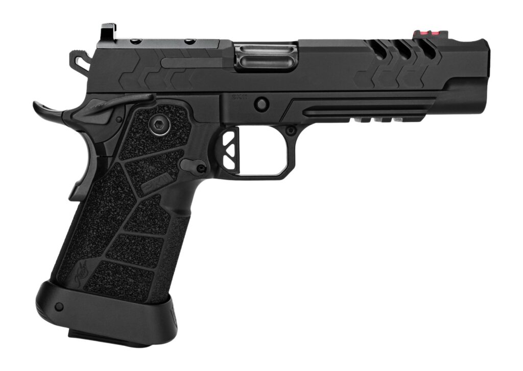 Kimber Mfg, Inc 3500103 2K11 Pro Comp Full Size Frame 9mm Luger 20+1 5″ Compensated Barrel, Black Stainless Steel Lightening Cut/Optic Ready/Serrated Slide, Black Stainless Steel Frame w/Beavertail &