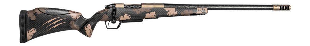 Fierce Firearms RIVSCX300PRC22BDS Carbon Rival XP 2.0 300 PRC 22″ Smoked Bronze Cerakote Stainless Steel Spiral Fluted Barrel & Drilled & Tapped Receiver, Desert Shadow Camo Adj Comb Carbon Fiber Stoc