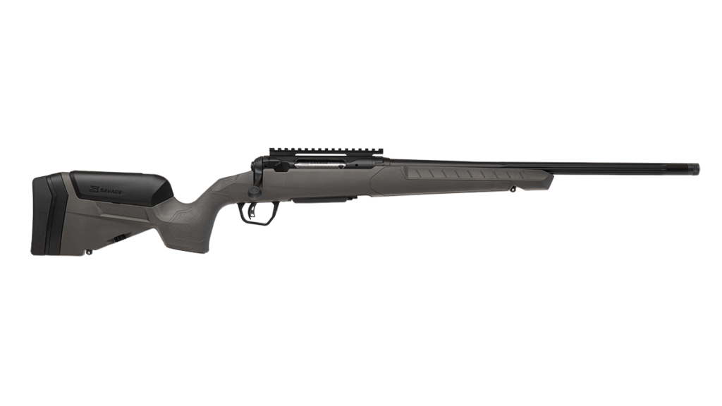 SAVAGE 110 TRAILBLAZER 400 LEGEND RIFLE 20″ FLUTED/T.B. FDG, TROPHY STOCK, 4RD