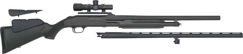 MOSSBERG 500 COMBO 12GA 3″ – 28″VR 24″RIFLED & 2.5X20 SCOPE