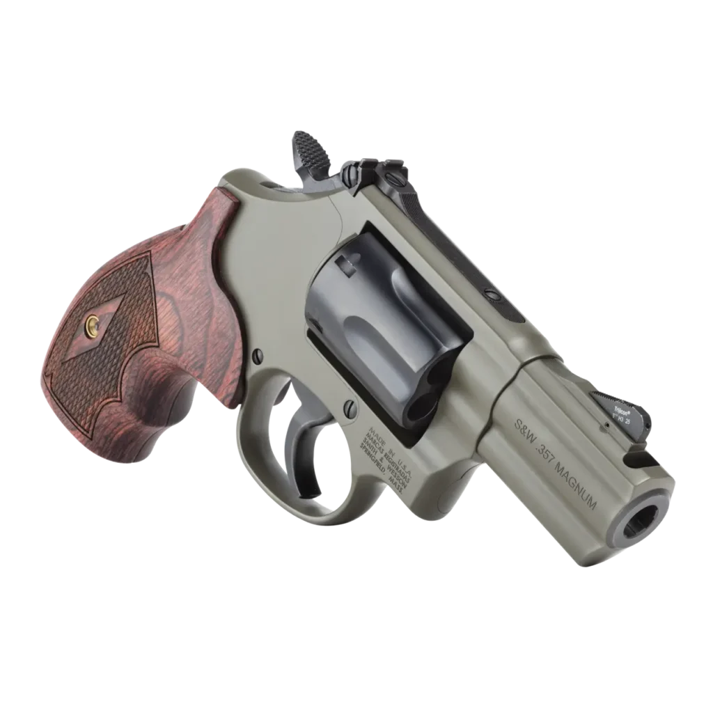 SMITH & WESSON PC MODEL 19 CARRY COMP 357 MAG REVOLVER 2.5″ MOSS CERAKOTE 6RD