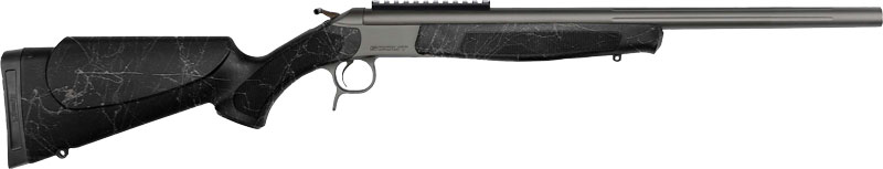 CVA SCOUT TD 350 LEGEND 20″ – W/RAIL TUNGSTEN/BLK WEB
